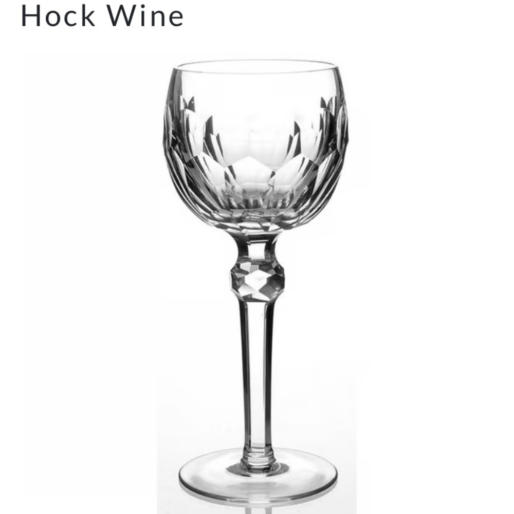Set of 6 waterford curraghmore hock wine bubble goblets - Picture 4 of 4